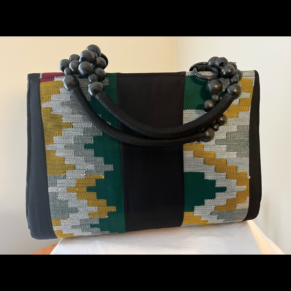Handbag made from Kente Cloth